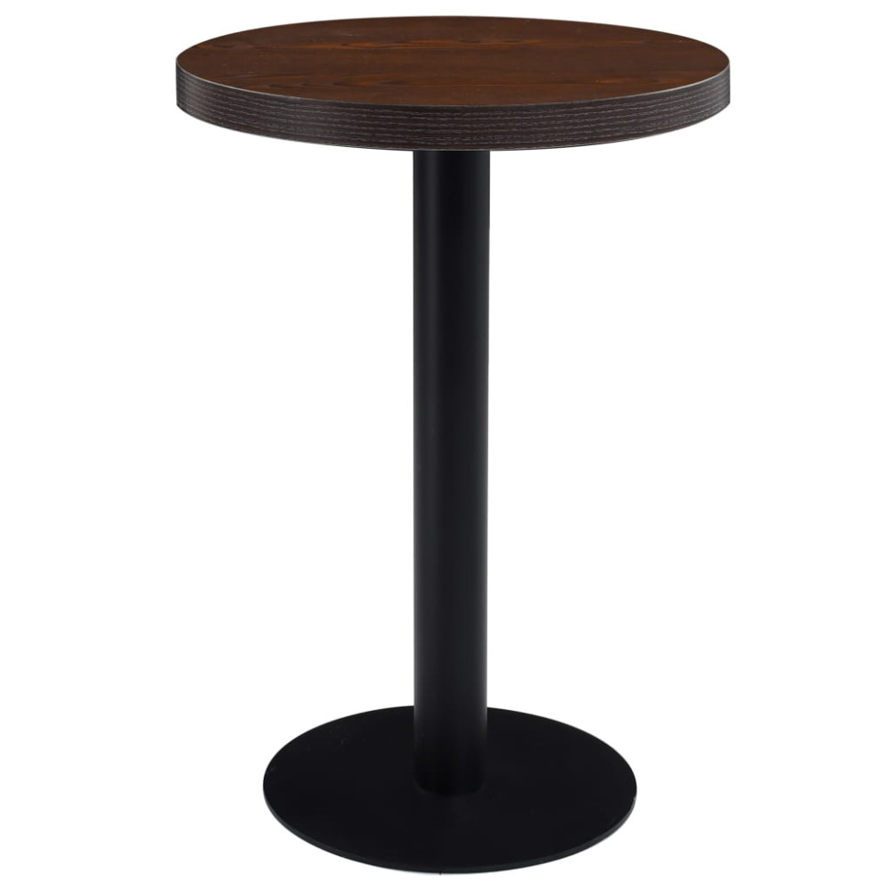 Bistrobord mörkbrun 60 cm MDF