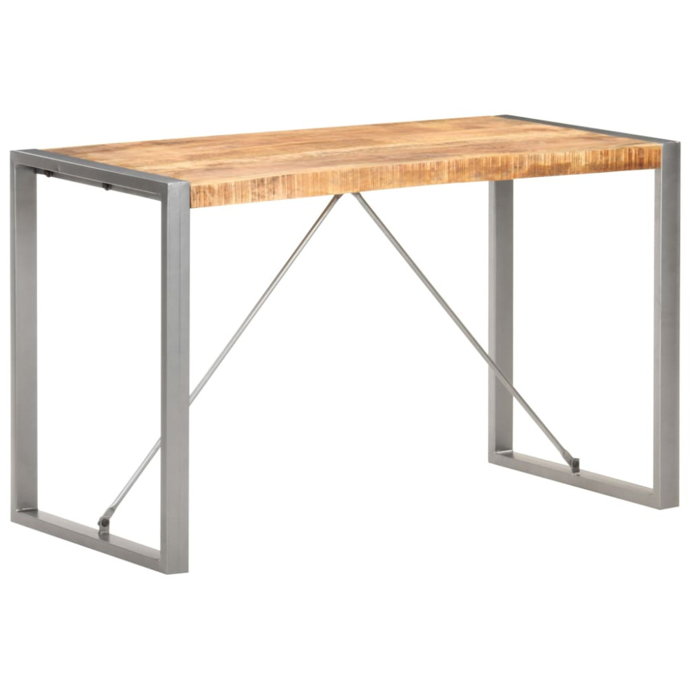 Matbord 120x60x75 cm massivt grovt mangoträ