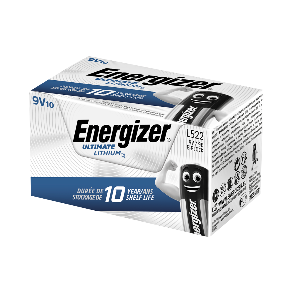 Energizer Ultimate Lithium 9V B2B 10 pack